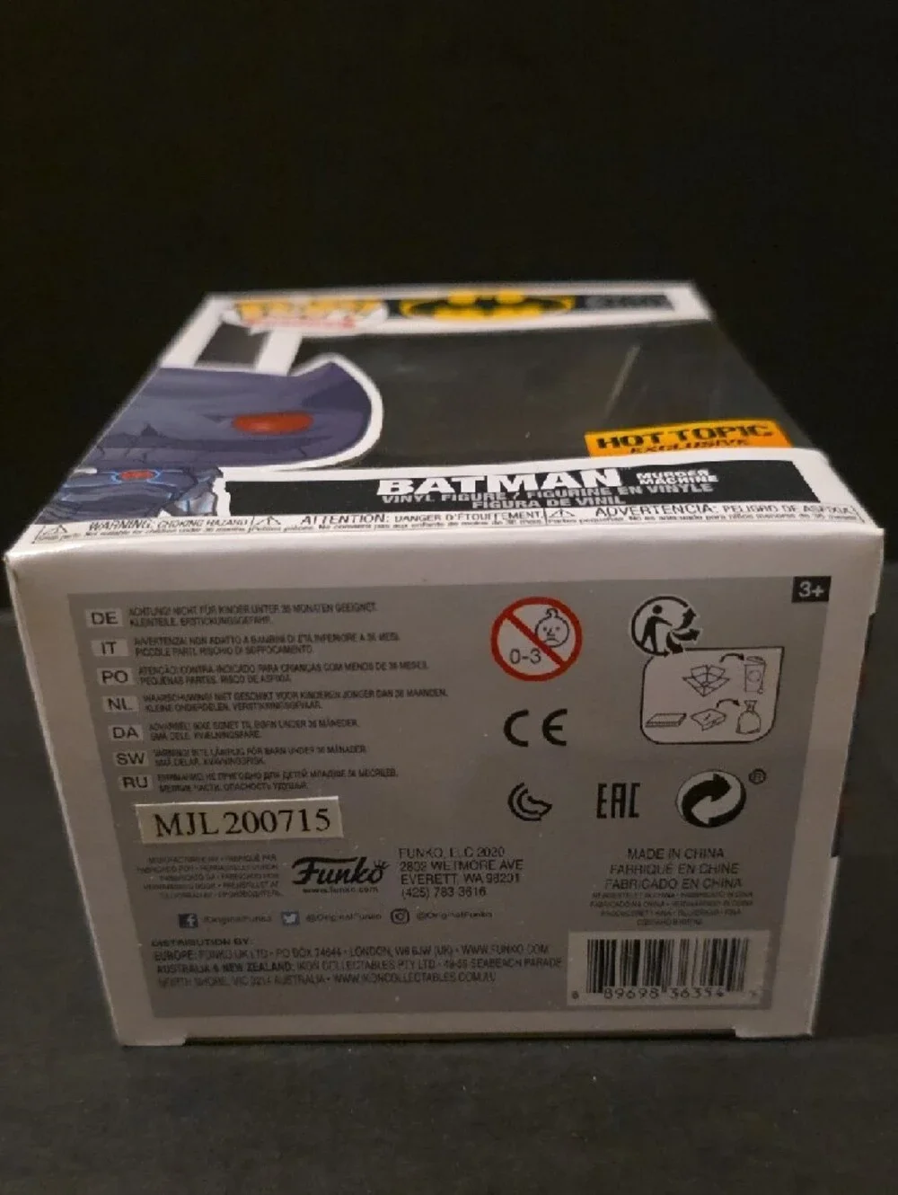 Funko Batman Pop! Figure — Gray with Red Eyes - Picture 2 of 6